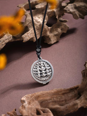 子佩集【聚财转运】银S999套链【BX0280963】招财进宝可转动原创作品仿古项链2511