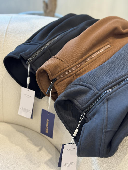 罗蒙男士半拉链POLO加绒卫衣 商品图9