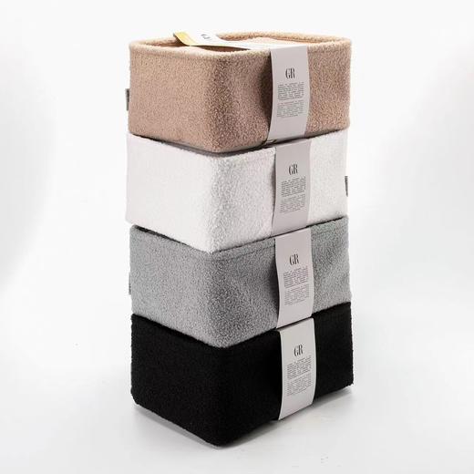 D112936一套4个颜色随机发泰迪绒收纳四件套 商品图1