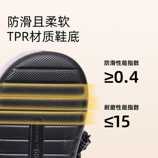 泰兰尼斯冬季新款儿童可爱棉拖鞋女童加绒保暖防滑拖鞋T22D5D8488 商品图2
