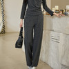 奢姿2025秋季胖妹妹大码阔腿裤女高腰垂感休闲裤百搭时尚直筒裤 商品缩略图4