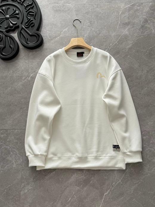 D112929黑金限定款宽松舒适银狐绒圆领卫衣 商品图6