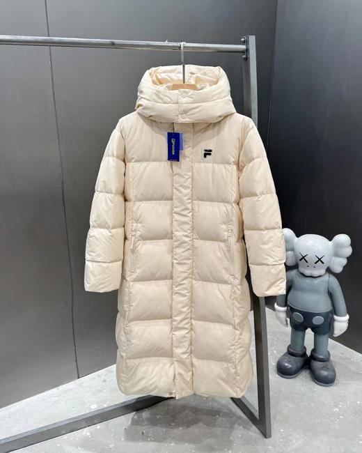 D112914长款连帽羽绒服冬季新款潮牌情侣款男女同款羽绒外套 商品图4