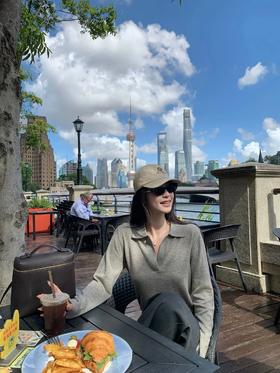 Miu系高智老钱风！加厚羊毛Polo领长袖针织衫