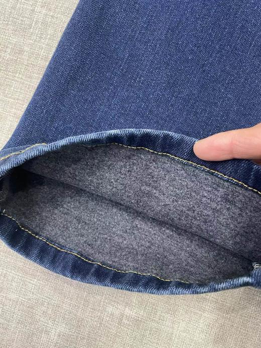 D112905女装2025冬季新款棉弹牛仔加绒喇叭裤 商品图11