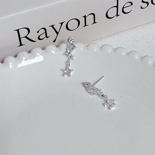 灵动流苏氛围感五角星搭配锆石耳饰-纪念日百货门店同款164244327 商品图3