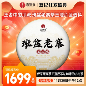 11月30日中午12点【班盆老寨茶王地】2025年春茶最接近茶王树的口感距离茶王直径不过10米，357克/饼