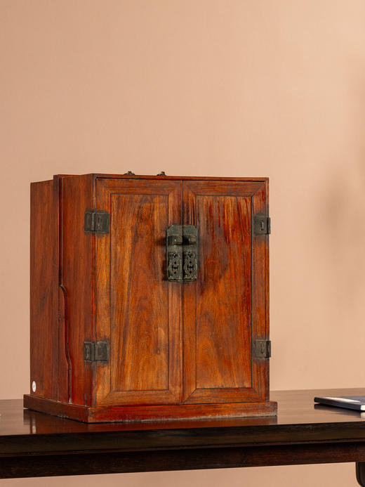 清	红木提梁书箱 商品图4