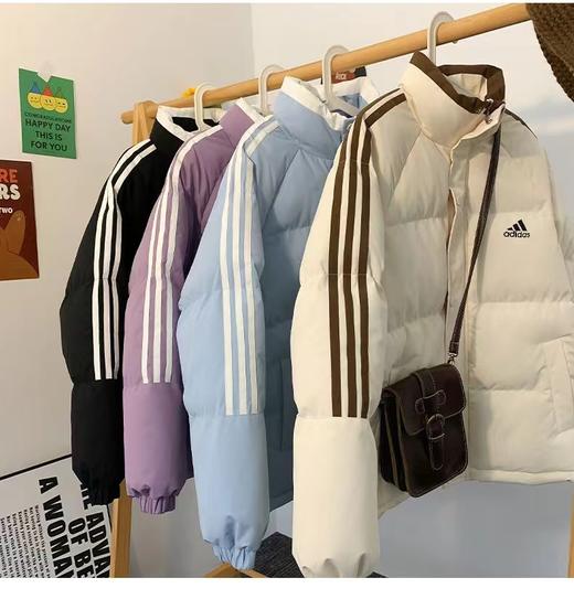 D112911三叶草情侣装秋冬款外套新款宽松羽绒棉服 商品图0