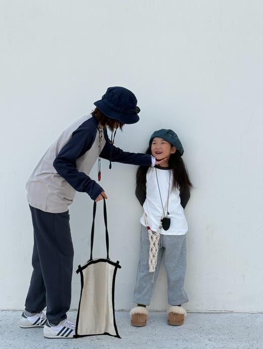 素*同款  亲子款休闲加绒卫裤 商品图6