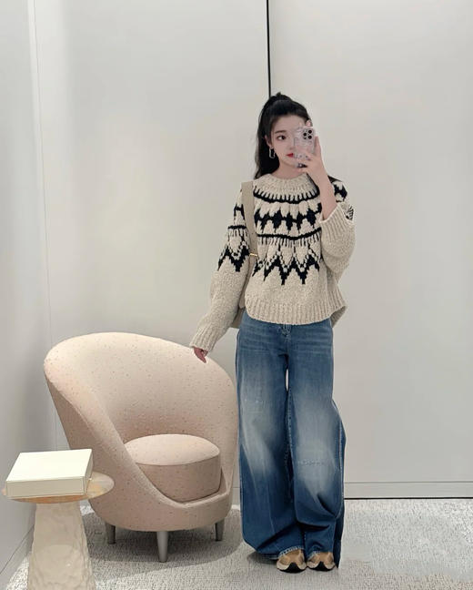 迪奥 25秋冬新款 Alpes系列费尔岛毛衣(TM) 商品图1