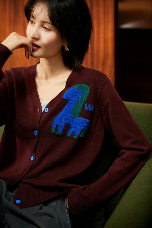 有趣小马儿pony仔羊毛针织混纺开衫 商品图7