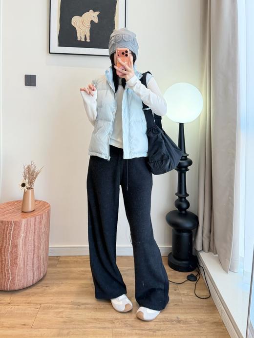 冬季新款简约立领保暖蓬松羽绒马甲 商品图9