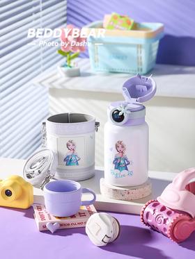 D112933圈圈艾莎数显316不锈钢学生水杯保温杯