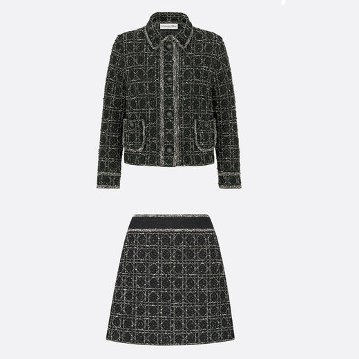 DR-S 藤格纹花呢外套/半裙 商品图0