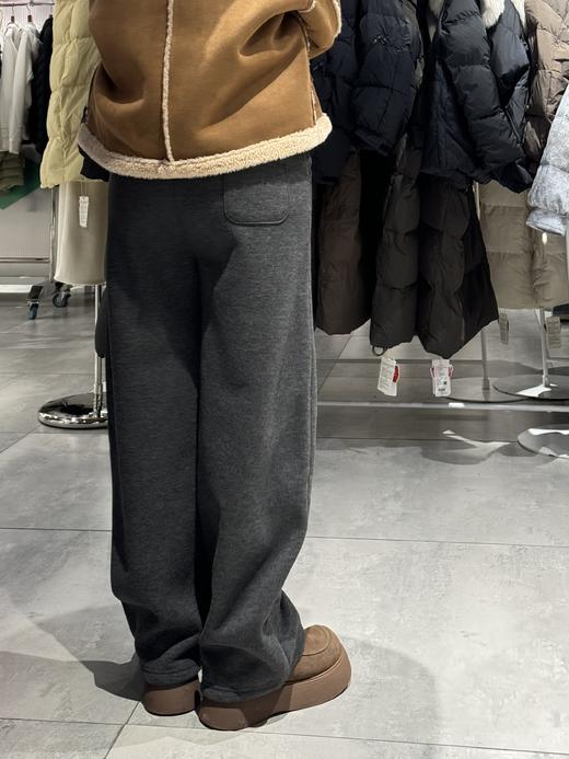 【YW】无忧购慵懒风奶芙绒复合澳羊绒抽绳垂感云朵弯刀裤 25389#（截单后3-5天发货) 商品图5