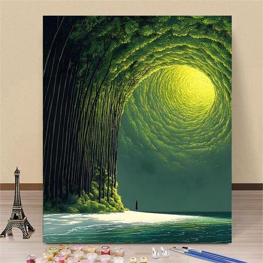 【治愈解压高颜值❗️生活仪式感满满】宫崎骏系风景数字油画diy手工填色高颜值ins风客厅装饰画。ja 商品图1