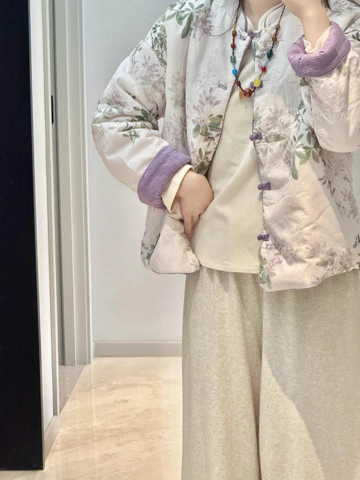 加厚双面穿雅致花色国风棉服 商品图2