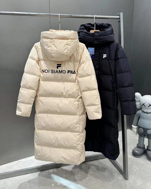 D112914长款连帽羽绒服冬季新款潮牌情侣款男女同款羽绒外套 商品图2