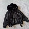 D112909冬季SKIWEAR系列 长袖拉链毛领连帽衫卫衣女款 商品缩略图2