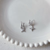 不对称耳钉女漂亮耳环小众设计高级感精致银针耳环-纪念日百货门店同款166143212 商品缩略图3