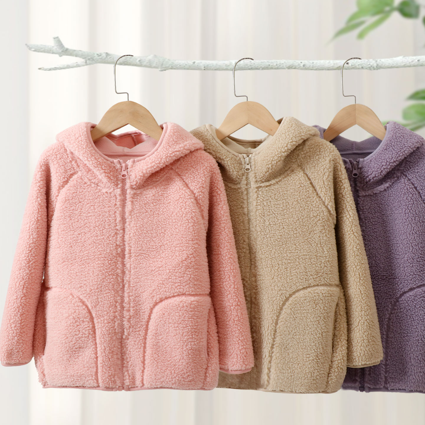 110-180秋冬终极厚款 省服颗粒绒连帽休闲外套秋冬