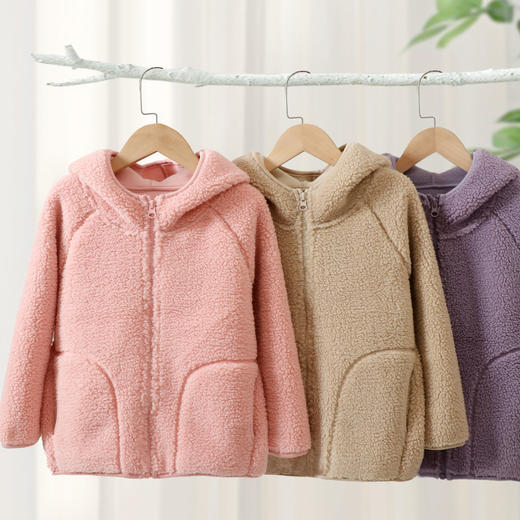 110-180秋冬终极厚款 省服颗粒绒连帽休闲外套秋冬 商品图0