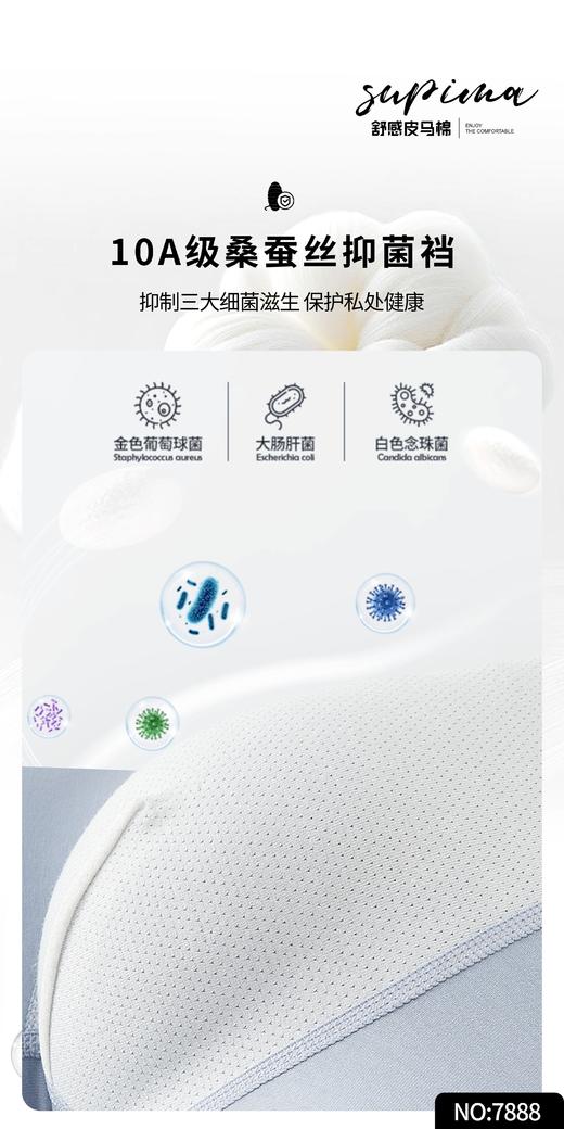 男士皮马棉圆圈印花包头平角内裤四角裤7888 商品图2