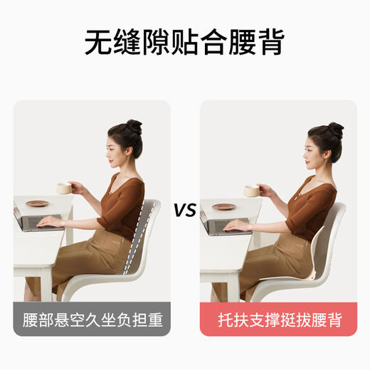 和正护腰坐垫 HZ-CS-1和正人体工学护腰坐垫 靠背垫腰靠腰托 腰部支撑驼背座椅 办公室久坐椅 商品图3