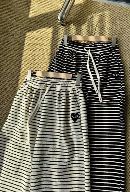 D112903慵懒休闲抽绳设计条纹阔腿裤休闲裤 商品图13