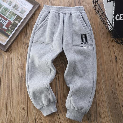 110-170冬款加厚北极绒刺绣运动裤 尺码 商品图3