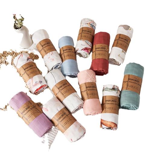 Muslin竹棉纱布包巾婴儿包被宝宝抱被盖毯新生儿襁褓巾纱布巾包单 商品图4