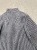 D112907冬季新品修身版型罗纹烟囱领针织衫灰色半高领毛衣 商品缩略图6