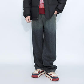 【断码清仓】HX 冬季水洗直筒牛仔长裤加绒保暖C201440057101