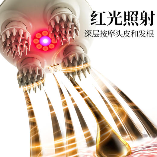 和正头部按摩器 HZ-HEAD-6揉捏脑袋按摩爪撸猫洗头干湿两用 猫爪头皮按摩仪 生日礼物送男女朋友送长辈 商品图3