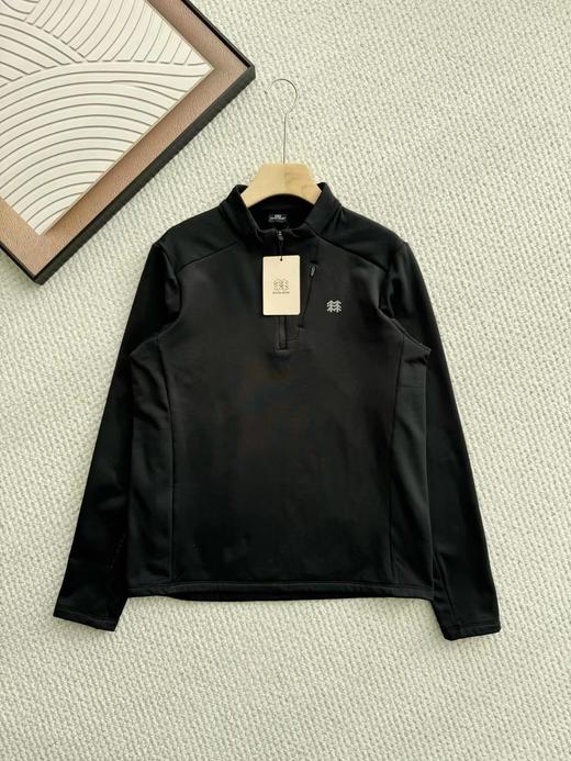 D112904吸湿排汗男士半拉链长袖男T恤 商品图14