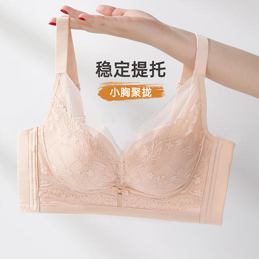 雅黛俪小胸聚拢显大内衣性感蕾丝少女文胸罩 商品图2