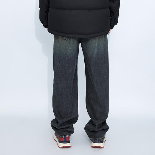HX 冬季水洗直筒牛仔长裤加绒保暖C201440057101 商品图4
