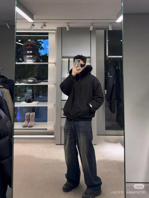 D112909冬季SKIWEAR系列 长袖拉链毛领连帽衫卫衣女款 商品图13