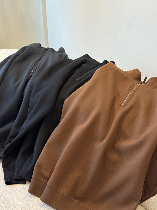 罗蒙男士半拉链POLO加绒卫衣 商品图8