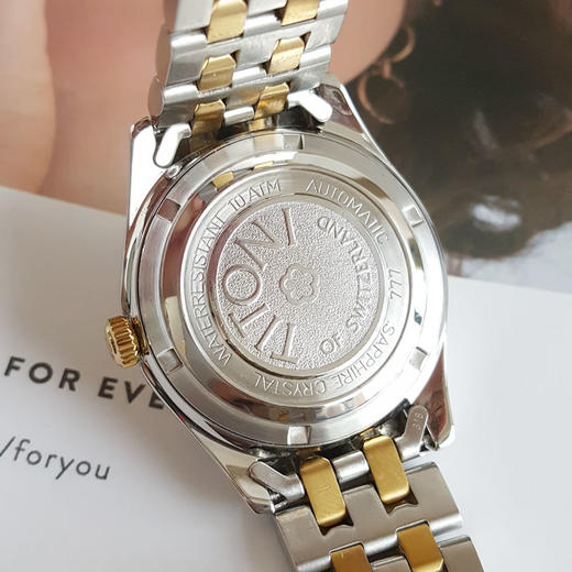 【95新】TITONI 梅花777自动机械机芯日期、星期显示38MM（男款）COSMO KING系列精钢镀金201125TJ17 商品图6