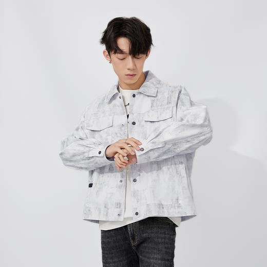 【新品上新】HX 春秋季翻领茄克衫外套显瘦S105511076101 商品图1