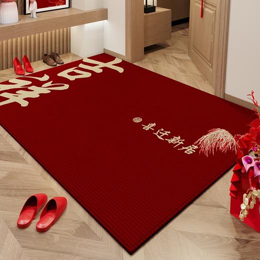 【地垫入户门垫】进门门口玄关地毯 乔迁结婚防滑脚垫可裁剪红色喜庆  商品图14