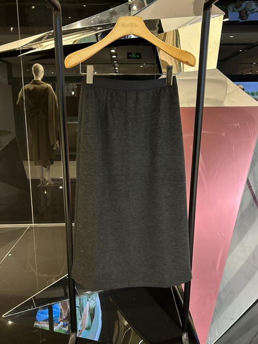 女士醋酸羊驼绒半身长裙 商品图0