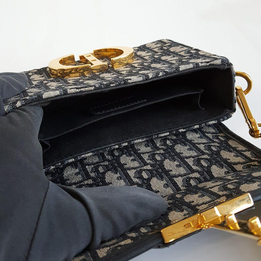 【95新】Dior迪奥老花蒙田mini box盒子包单肩斜挎包中性款261125AK14 商品图7
