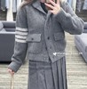 重磅渠道  贸y公司    tb青果领羊毛粗棒针外套   复古学院风针织毛衣  高克重针织衫 商品缩略图0