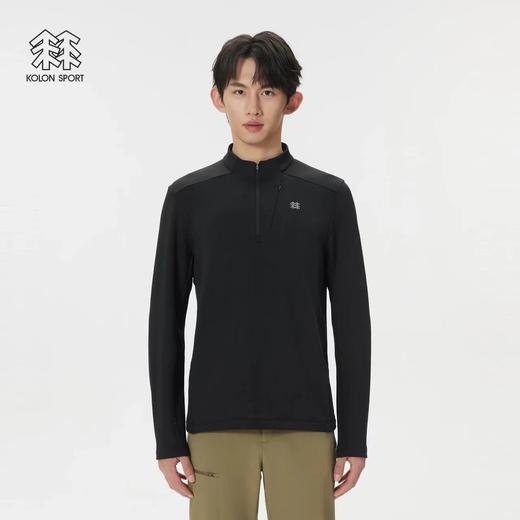 D112904吸湿排汗男士半拉链长袖男T恤 商品图10