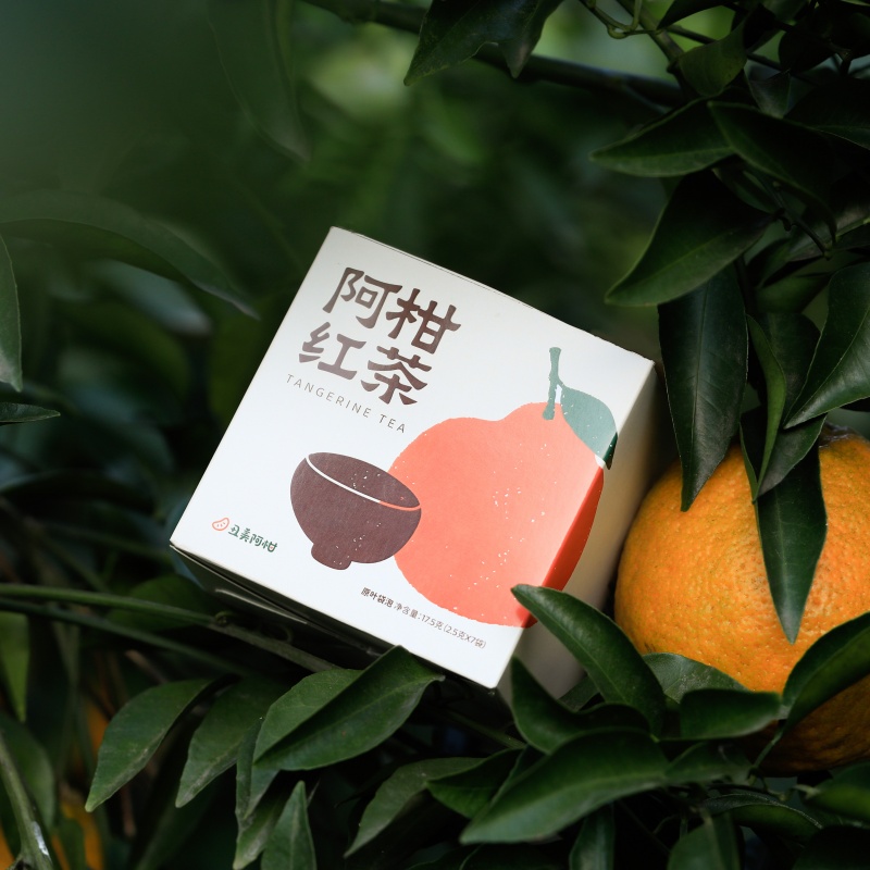 阿柑袋泡红茶 高山野放老川茶原种  原叶入袋  生态柑皮入茶