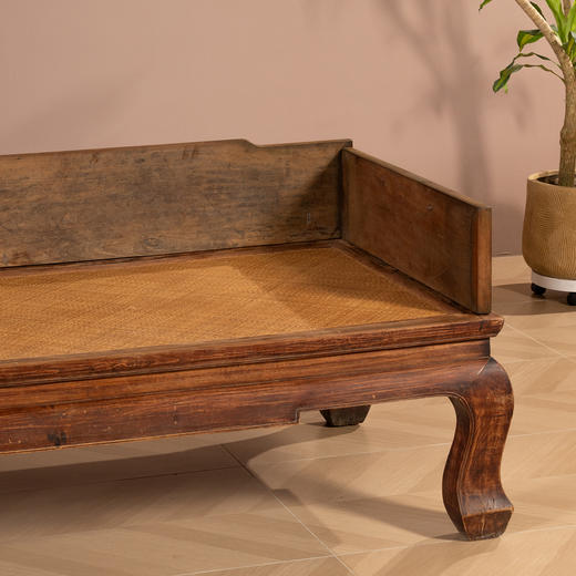 清	榉木三弯腿三围独板罗汉床 商品图3