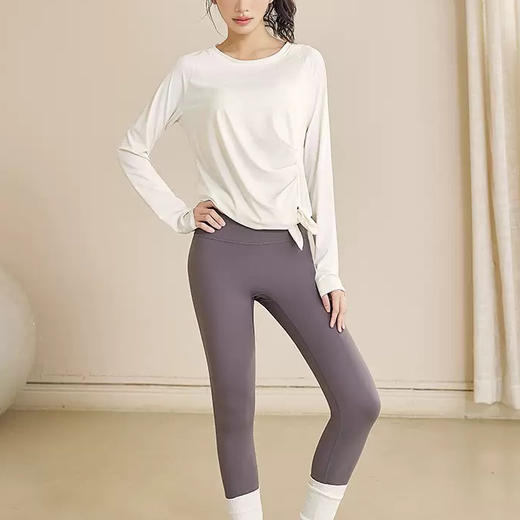 新款2025显瘦速干运动上衣女瑜伽服长袖YZBT5501 商品图2
